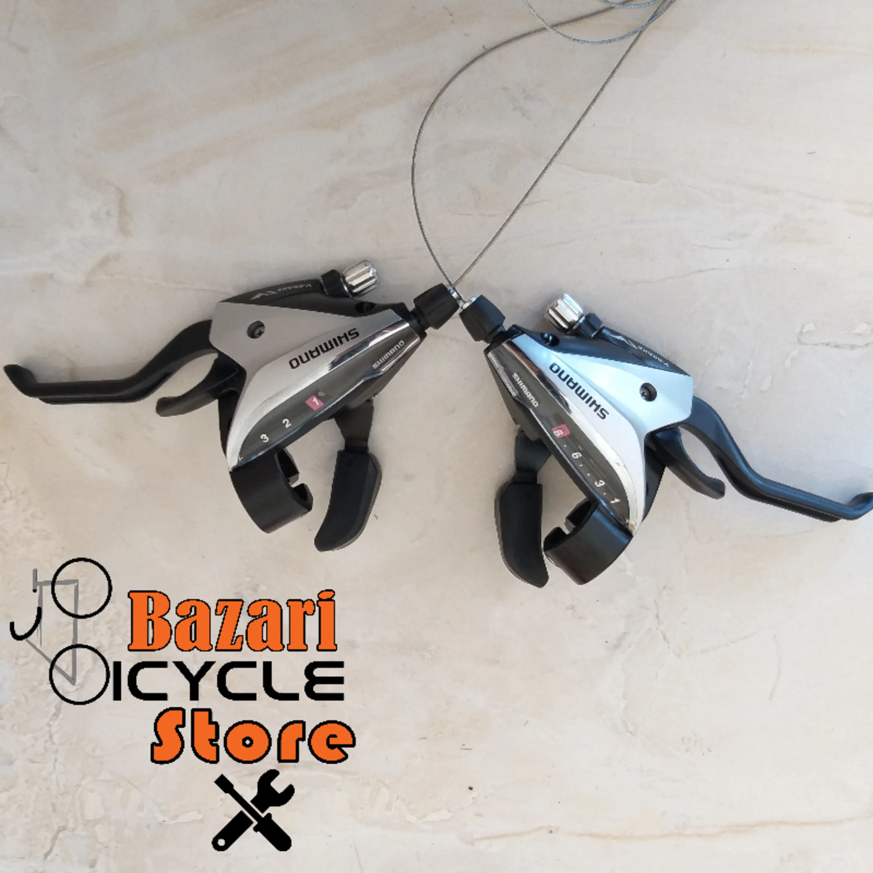 دسته دنده کتی 3X8سرعته شیمانو (SHIMANO) مدل ST-EF65