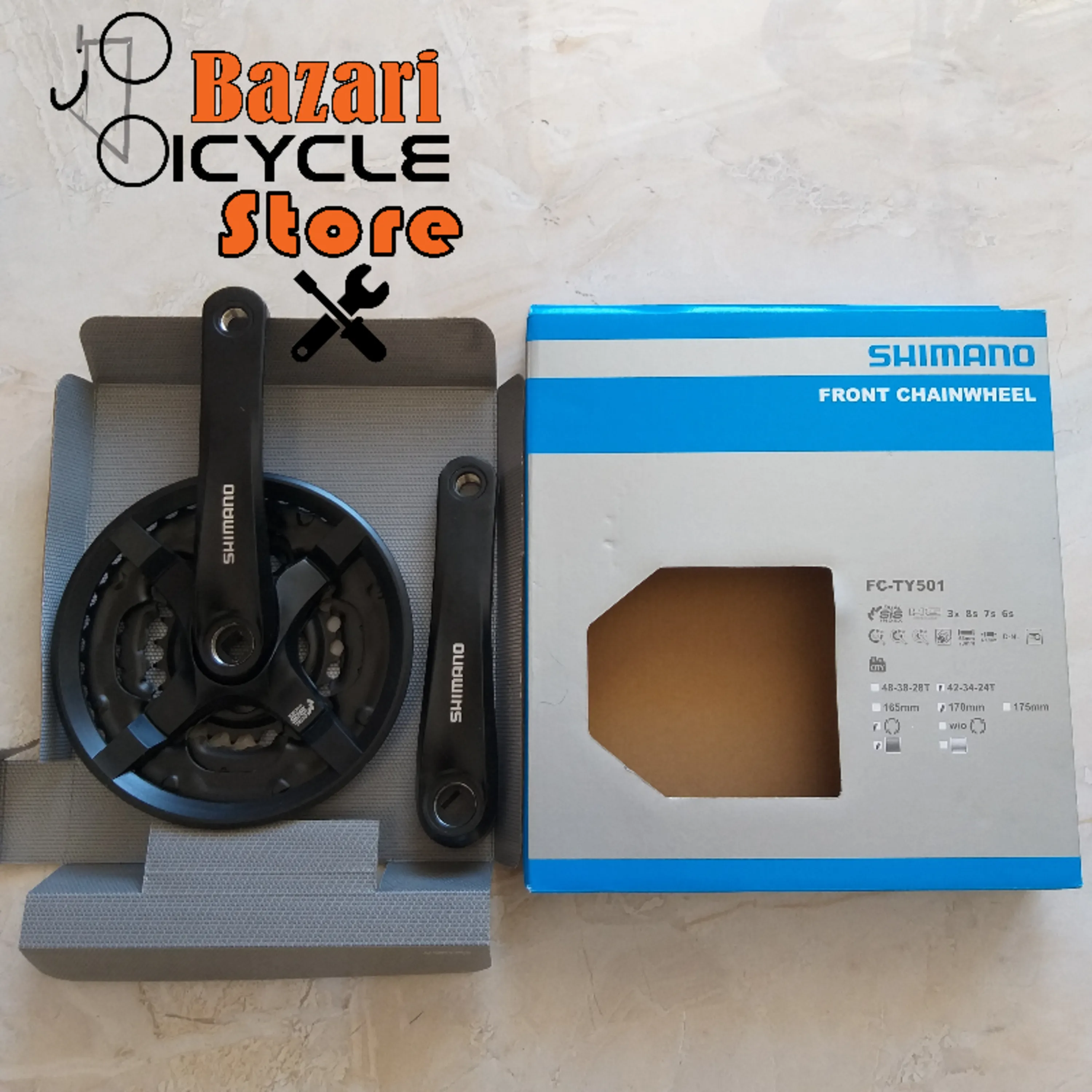 طبق قامه شیمانو مدل FC-TY501 با پک بسته بندی