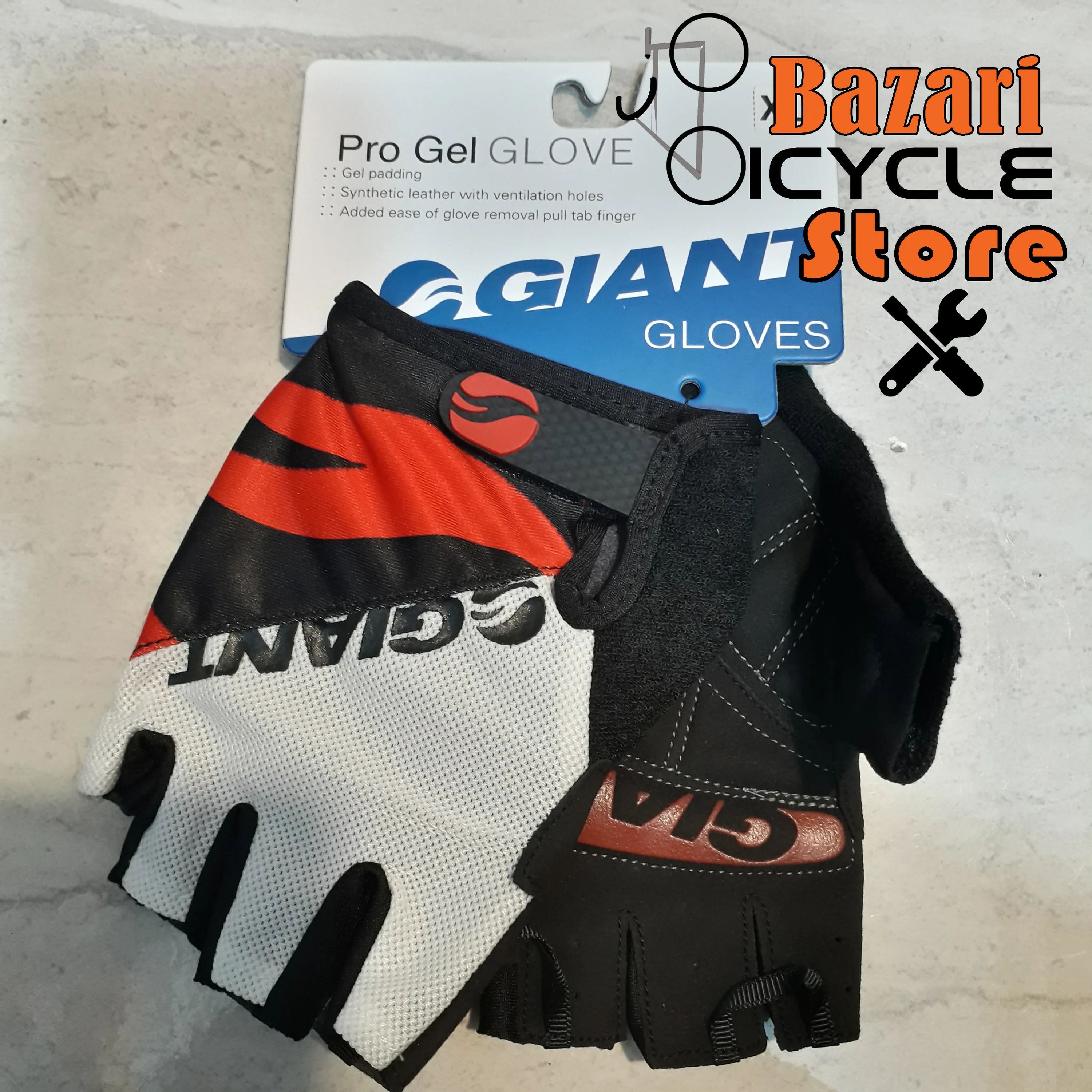 دستکش پرو ژِل انگشت کوتاه دوچرخه سواری جاینت (GIANT)