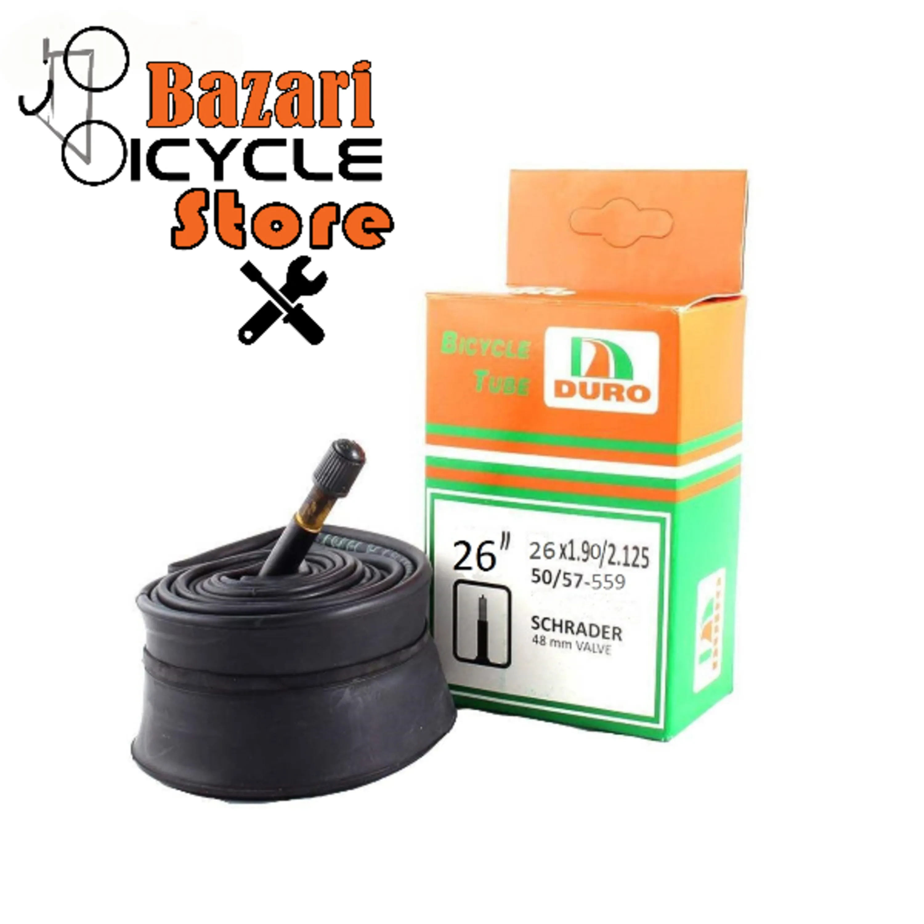 تیوب دورو (DURO) سایز 26X1.90/2.125 والف موتوری