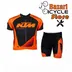 KTM CYCLING SHORT SLEEVE JERSEY WITH ANTI-SHOCK GEL PAD  SHORTS
