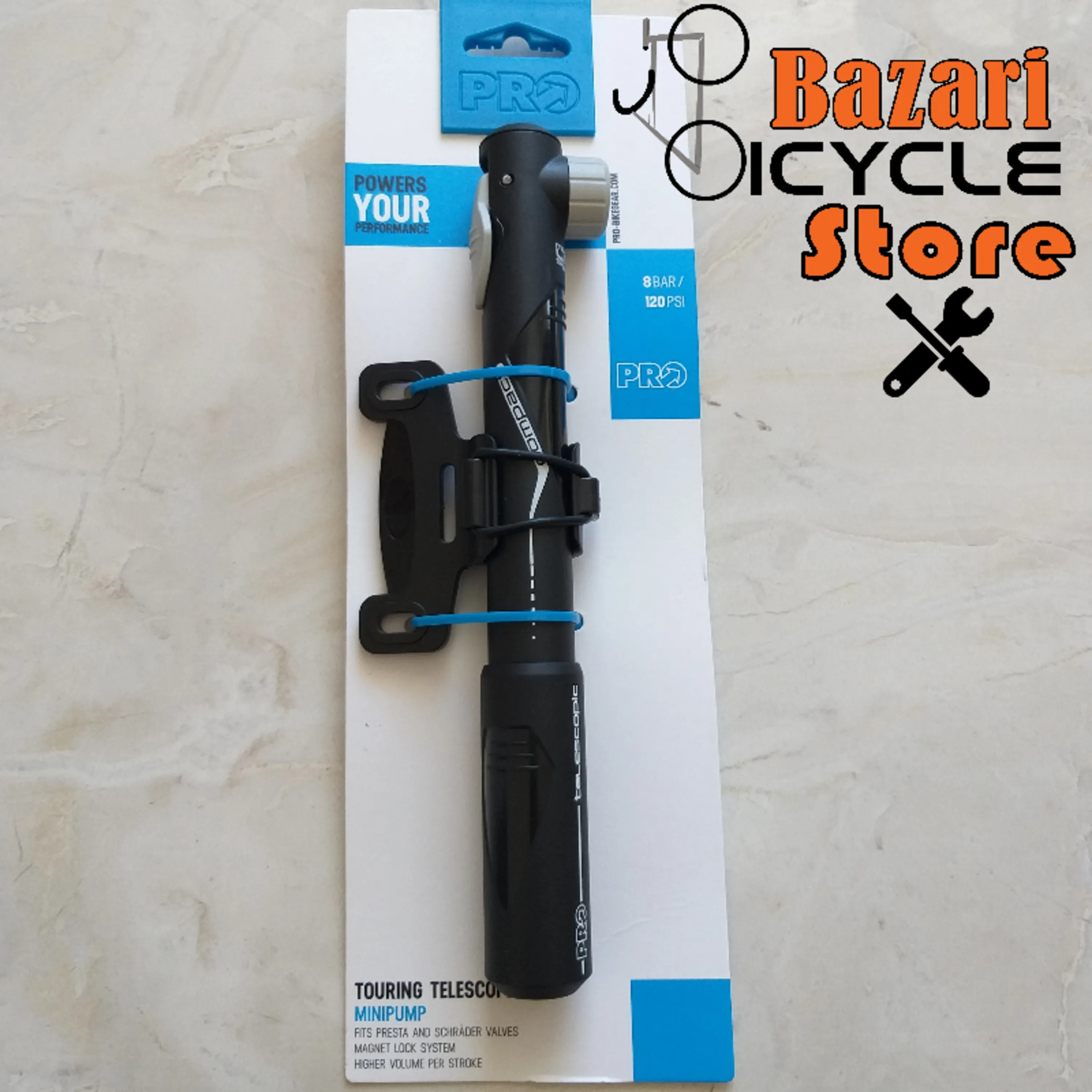 تلمبه دستی برند پرو (PRO) مدل TOURING TELESCOPIC