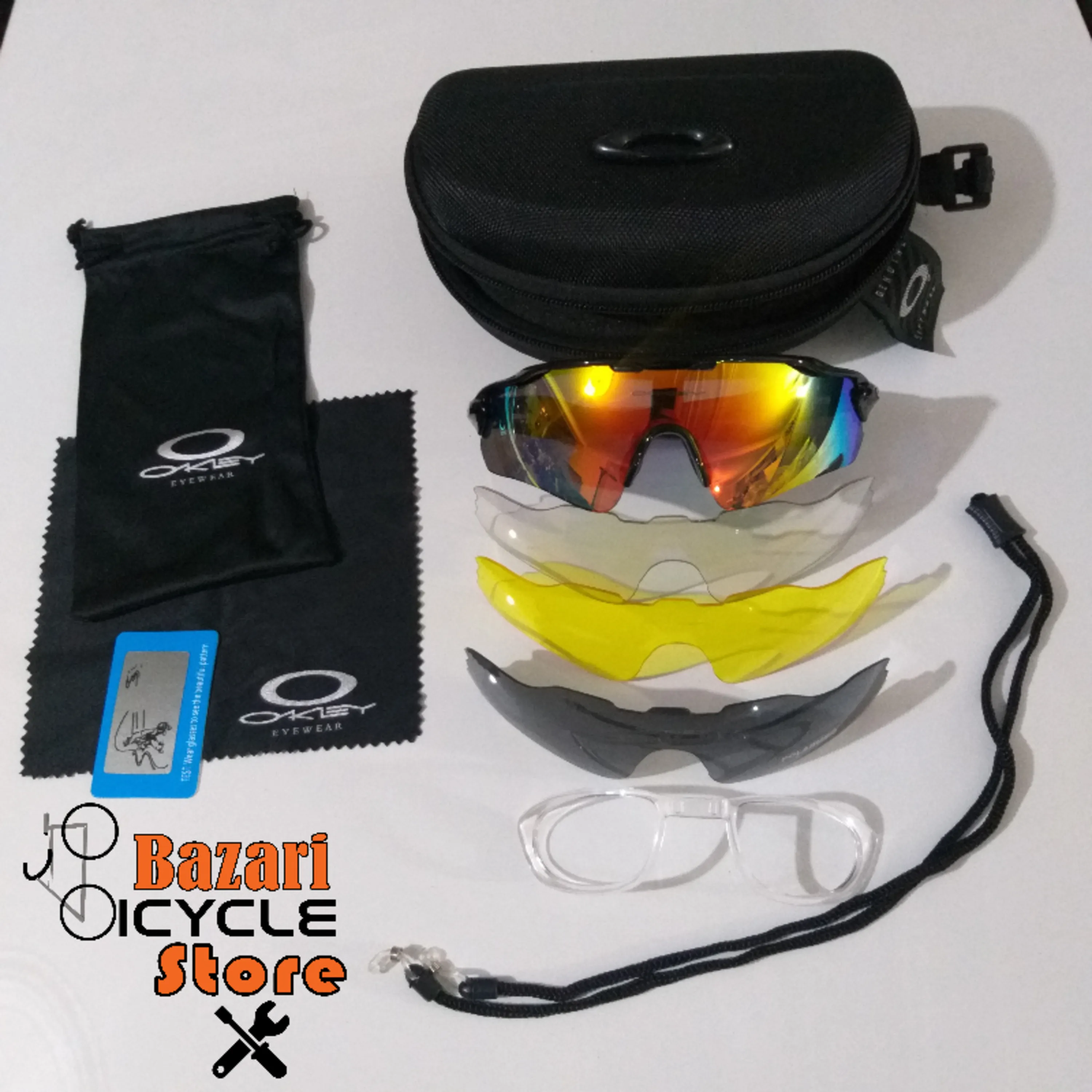 عینک دوچرخه سواری 4 لنز اُکلی (OKLEY)